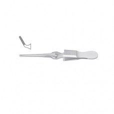 Diethrich Bulldog Clamp Angled Stainless Steel, 40 mm Jaw Length 8 mm